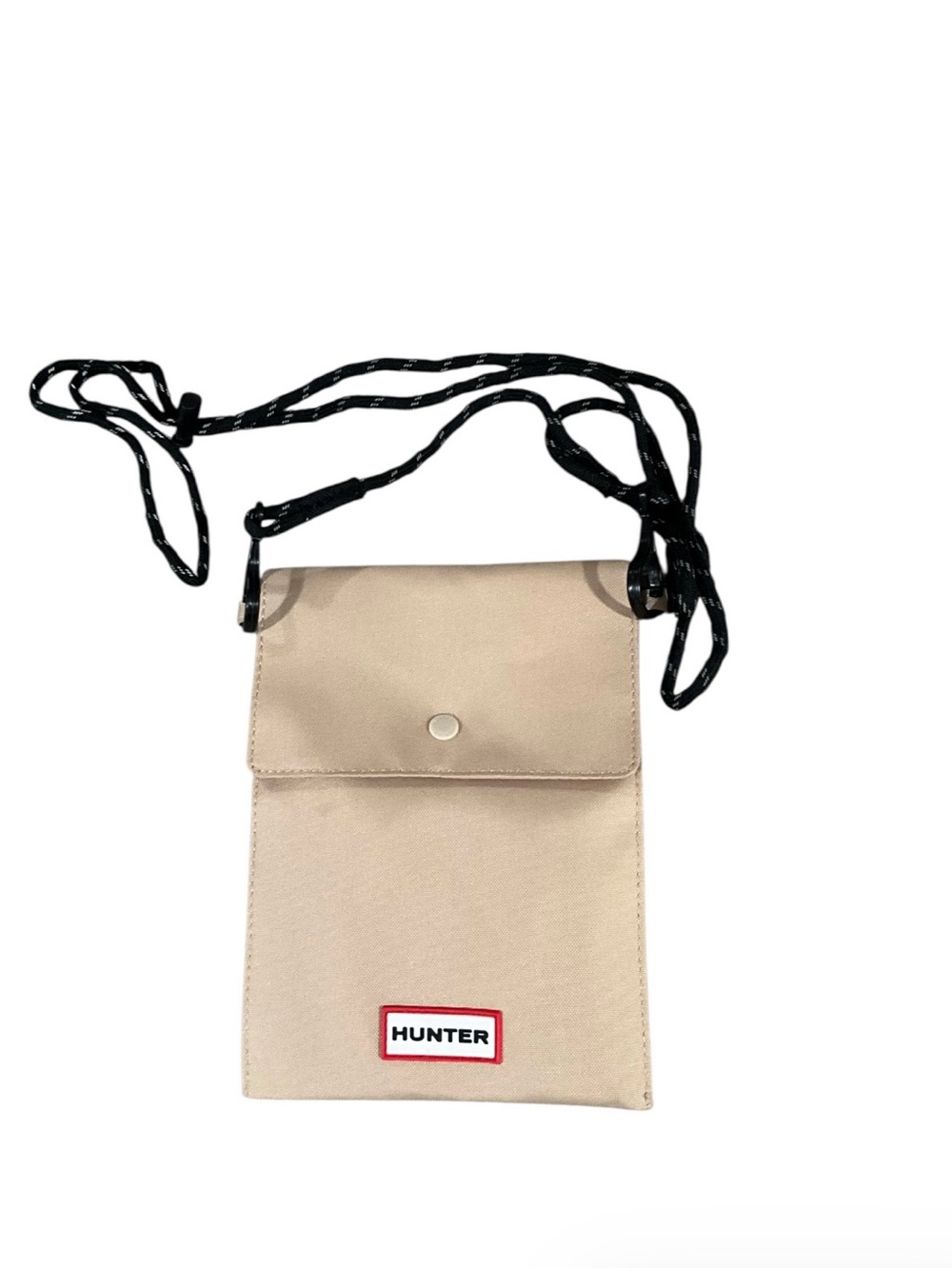 Hunter khaki Travel pouch Crossbody Bag with Adustable Black Strap